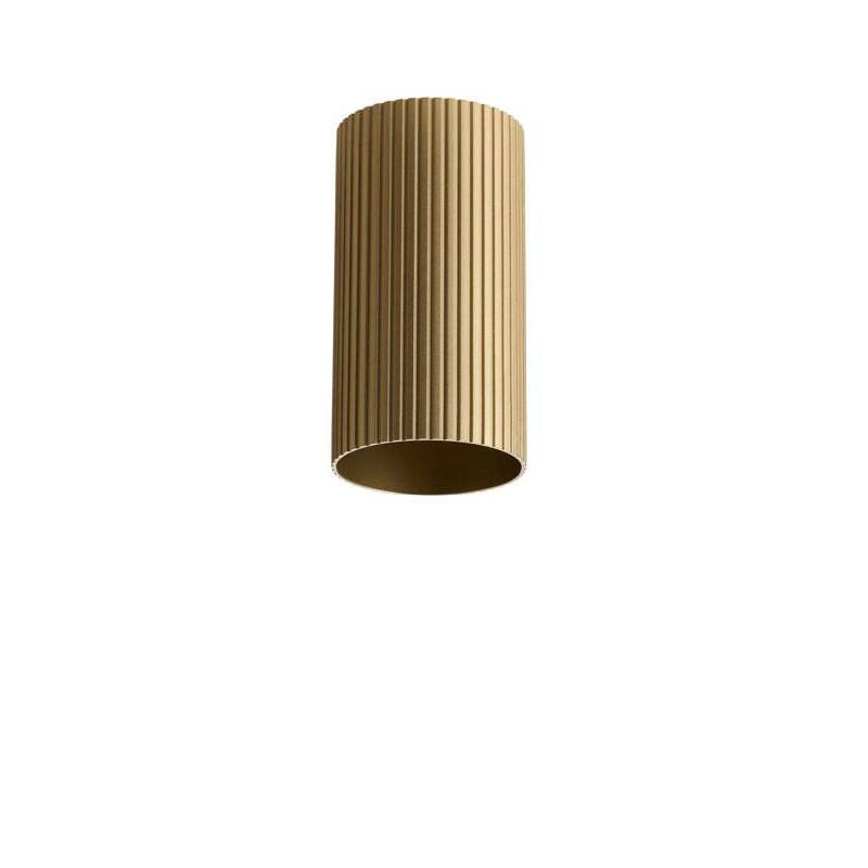 Azzardo LUCAS RIBBED TUBE 10 BRASS GOLDAZ6128