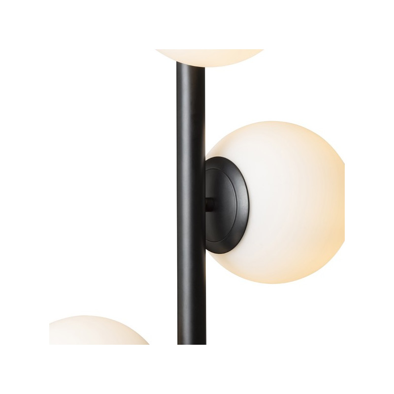 RENDL ETHERIA závesná čierna opálové sklo 230V LED E27 3x11W R14484