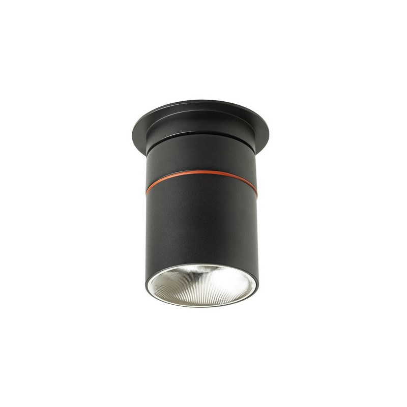 RENDL AUGUSTA zápustná čierna chróm 230V LED 12W 36°  3000K R14240
