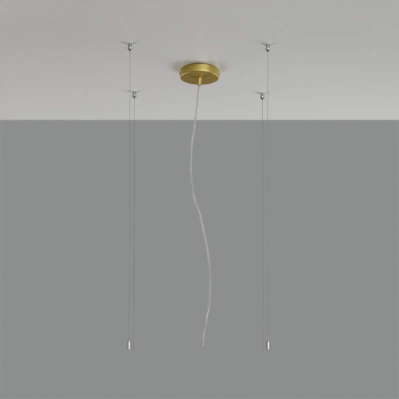 Kit:Techl Gold Canopy 1.5m Installed with transparent wire(1.6m) class I with 4 steal wires (1.5m) and fixations