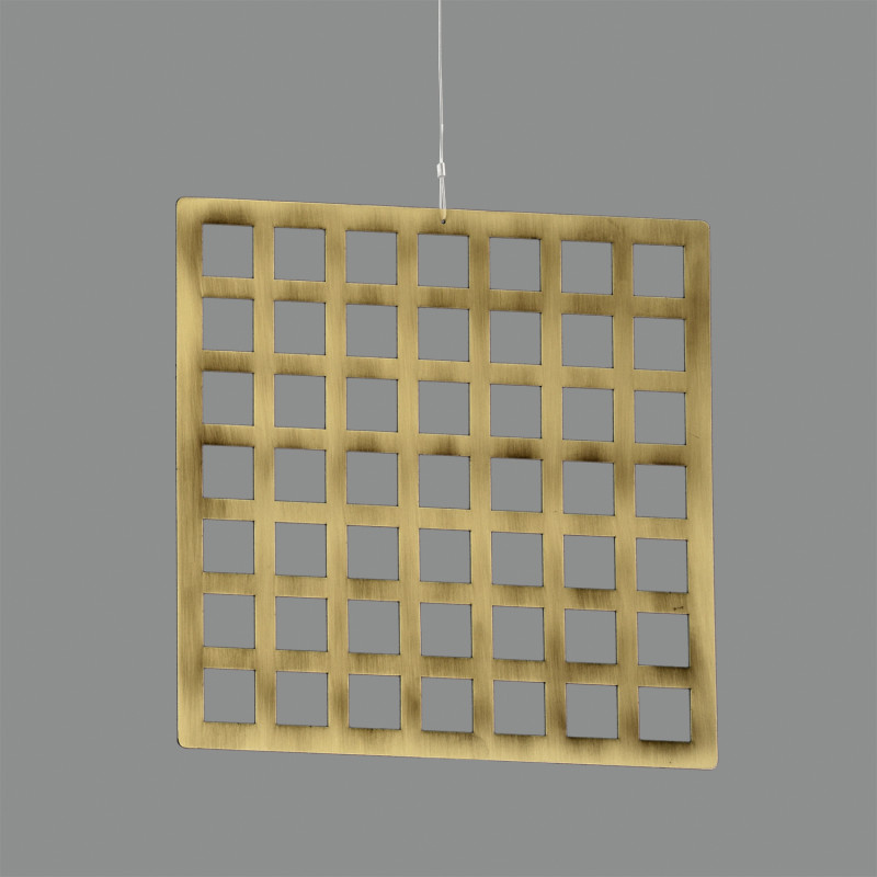 Kit 0001 Square Deco Matt Antique Gold, Without lighting