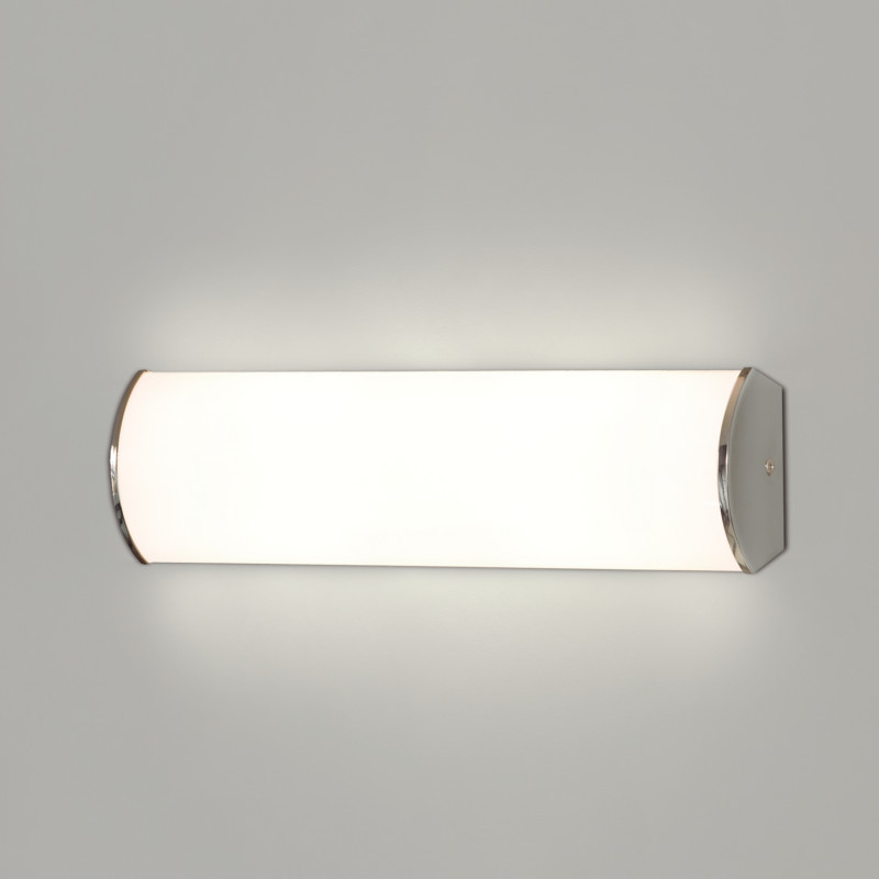 Aldo Wall Lamp 16/3432-35 Opal/Chrome, LED 11W 775lm, CRI90 CL.II IP44, Integrated LED, Kelvin 3000K-4000K Slide Switch