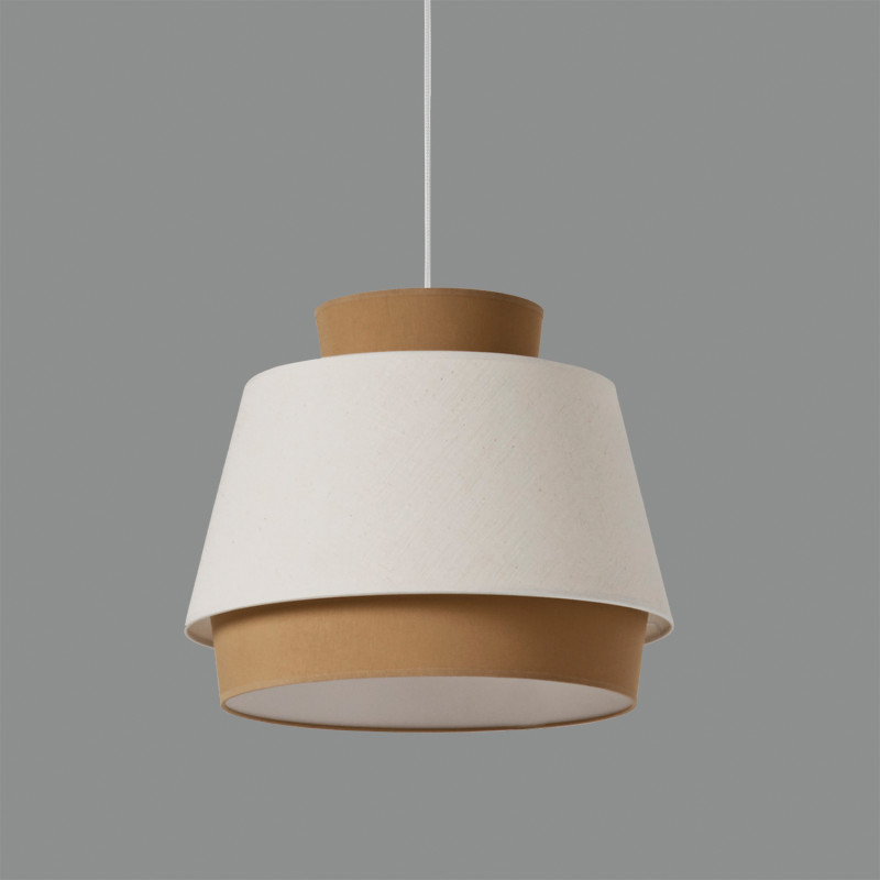 Aspen Pendant lamp 3916/45 Sand/Linen, Kit Text. White, LED E27 15W, CL.I