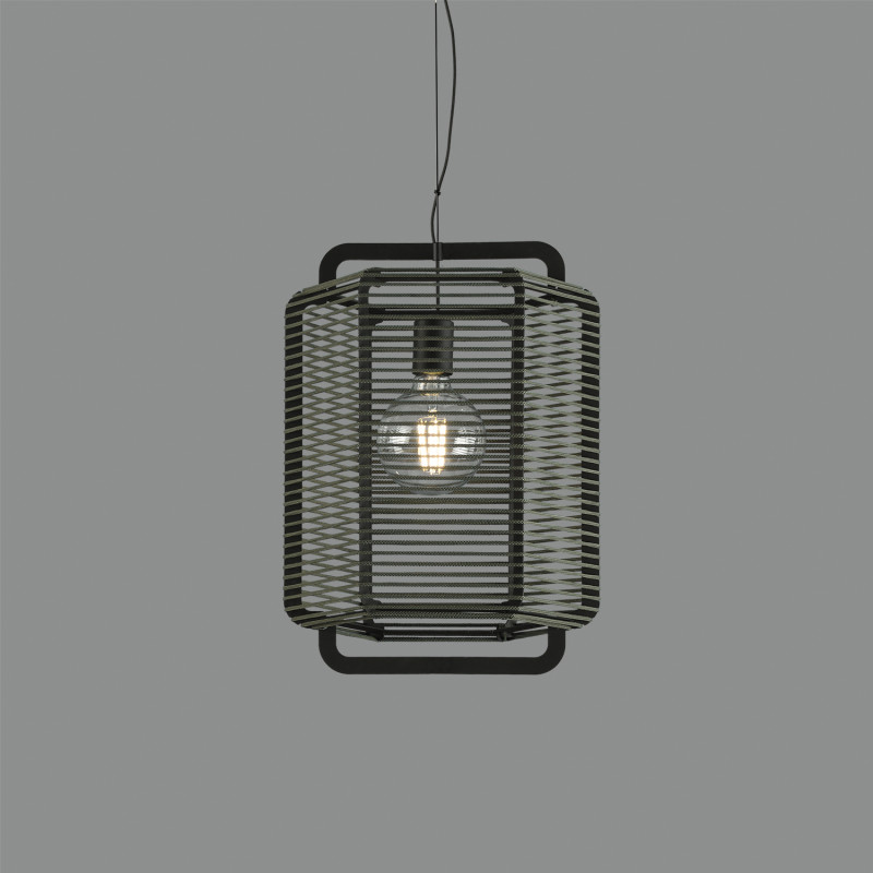 Corda Pendant lamp 3901/35 Black/Alga, LED E27 15W, CL.I