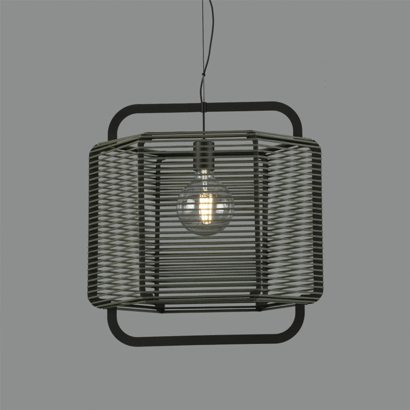 Corda Pendant lamp 3901/50 Black/Alga, LED E27 15W, CL.I