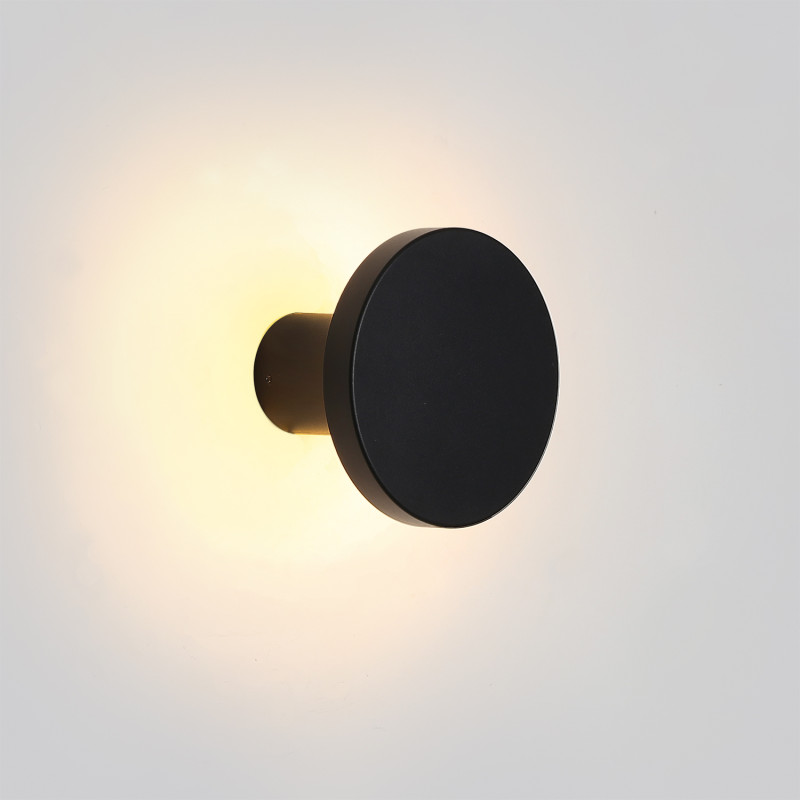 Corvus Wall Lamp 16/3945 Black, LED 7.5W 3000K 675lm, CRI90 CL.I IP54, Integrated LED