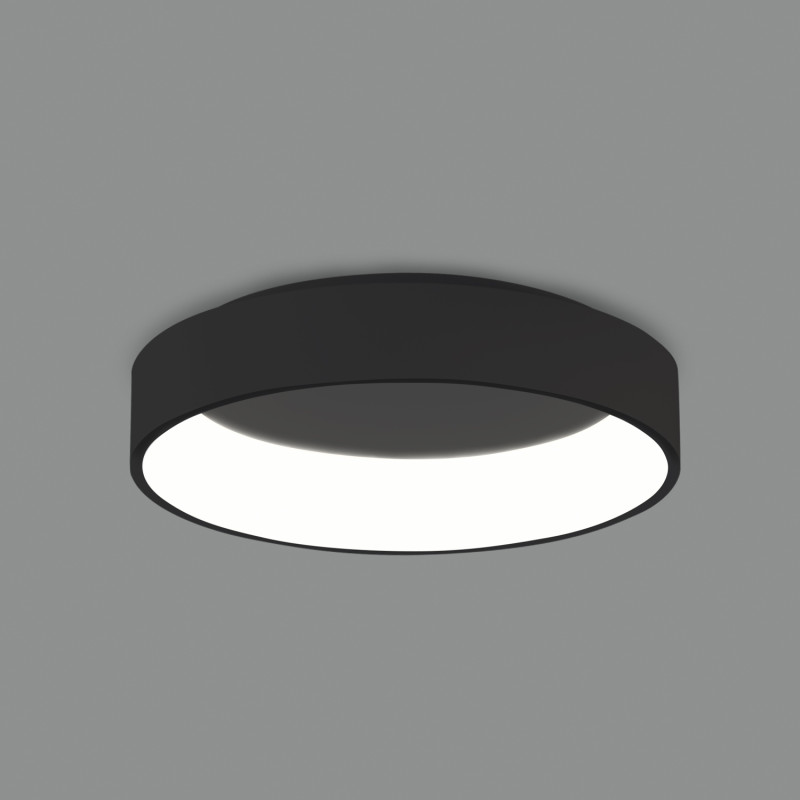 Dilga stropné svietidlo 3450/60 Black, LED 48W 3730lm, CRI90 CL.I, Integrated LED, Kelvin 2700K-3000K Slide Switch