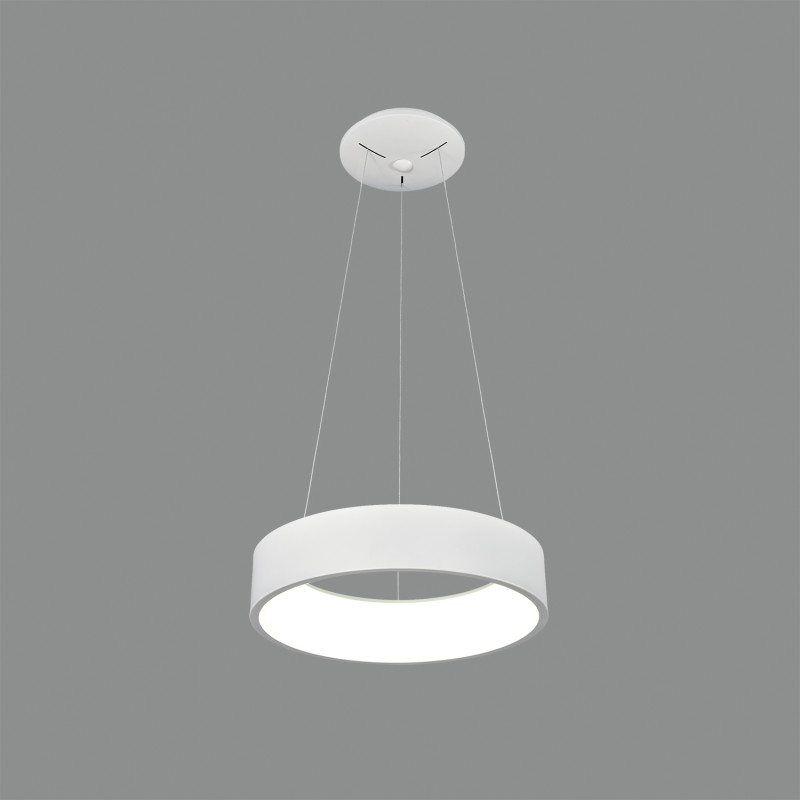 Dilga Pendant lamp 3450/45 White, LED 27W 2100lm, CRI90 CL.I, Integrated LED, Kelvin 2700K-3000K Slide Switch, Casambi