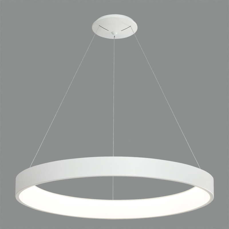 Dilga Pendant lamp 3450/135 White, LED 168W 13100lm, CRI90 CL.I, Integrated LED, Kelvin 2700K-3000K Slide Switch, Dim. DALI/Push