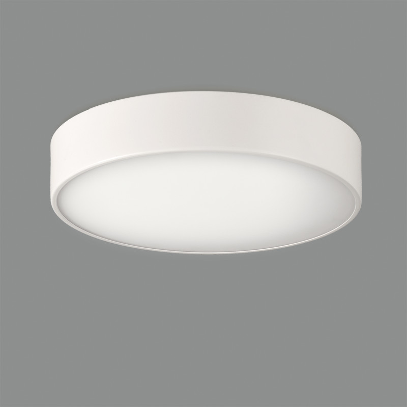 Dins stropné svietidlo 395/26 Plain White, LED 18W 1890lm, CRI90 CL.II IP44, Integrated LED, Kelvin 2700K-3000K Slide Switch, D