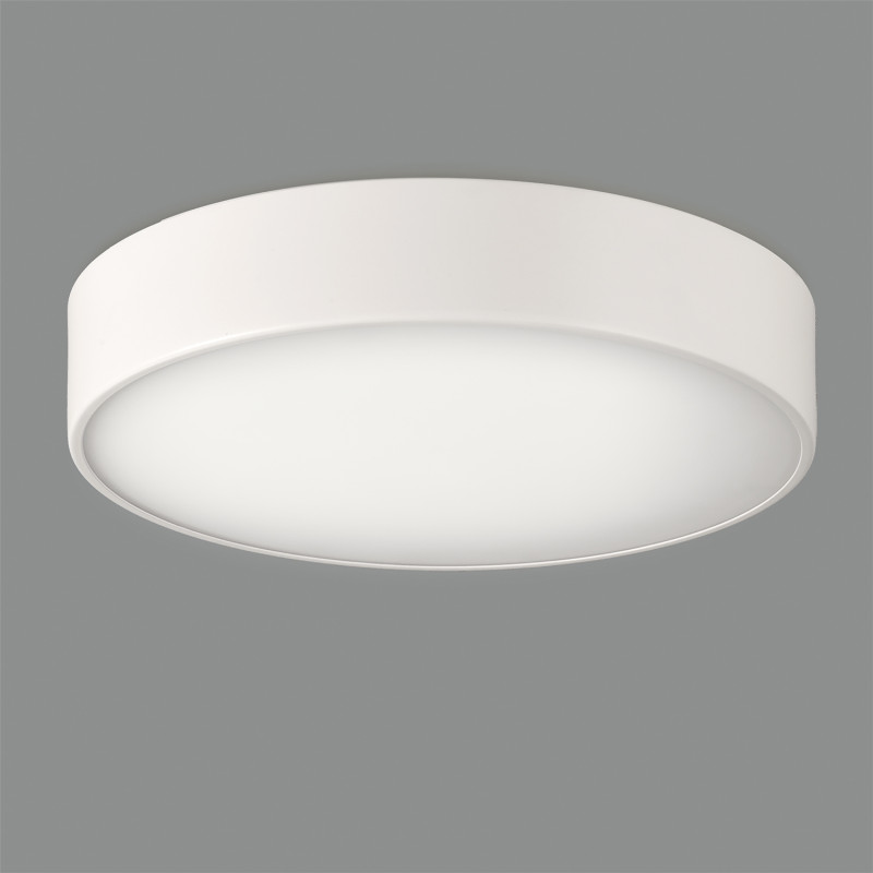 Dins stropné svietidlo 395/32 Plain White, LED 24W 2520lm, CRI90 CL.II IP44, Integrated LED, Kelvin 2700K-3000K Slide Switch
