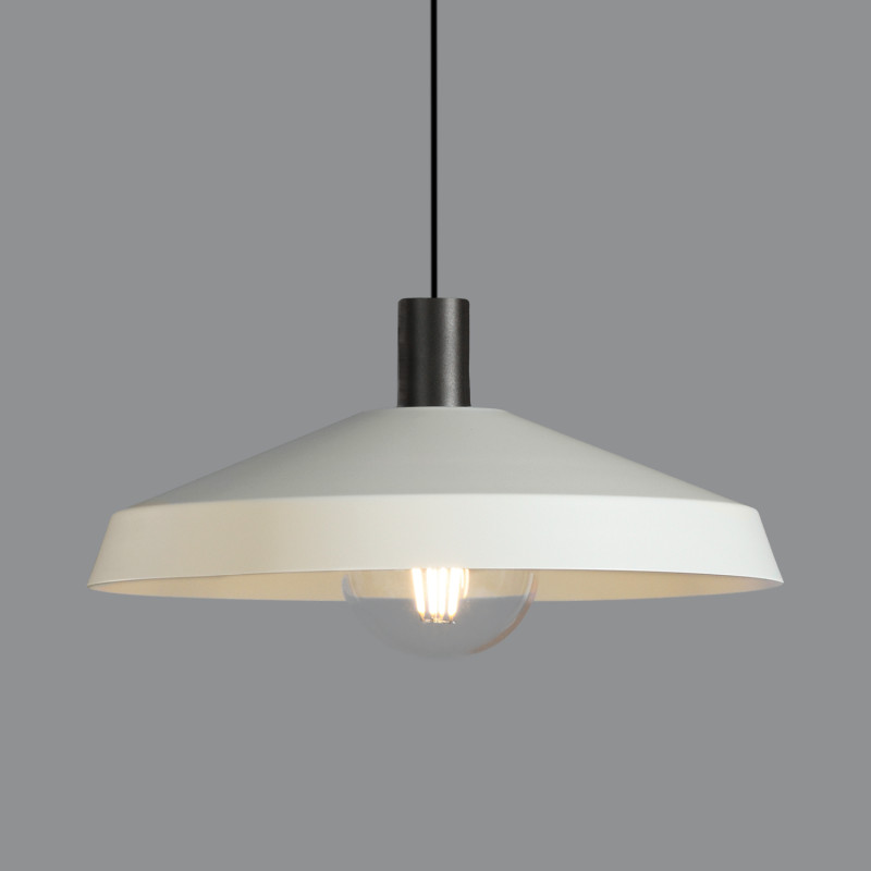 Evelyn Pendant lamp 3906/45 White, Kit Tex. Black, LED E27 15W, CL.I