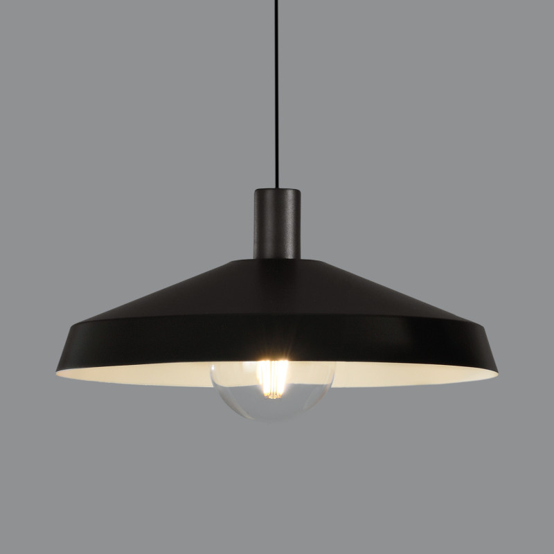 Evelyn Pendant lamp 3906/45 Black, Kit Text. Black, LED E27 15W, CL.I