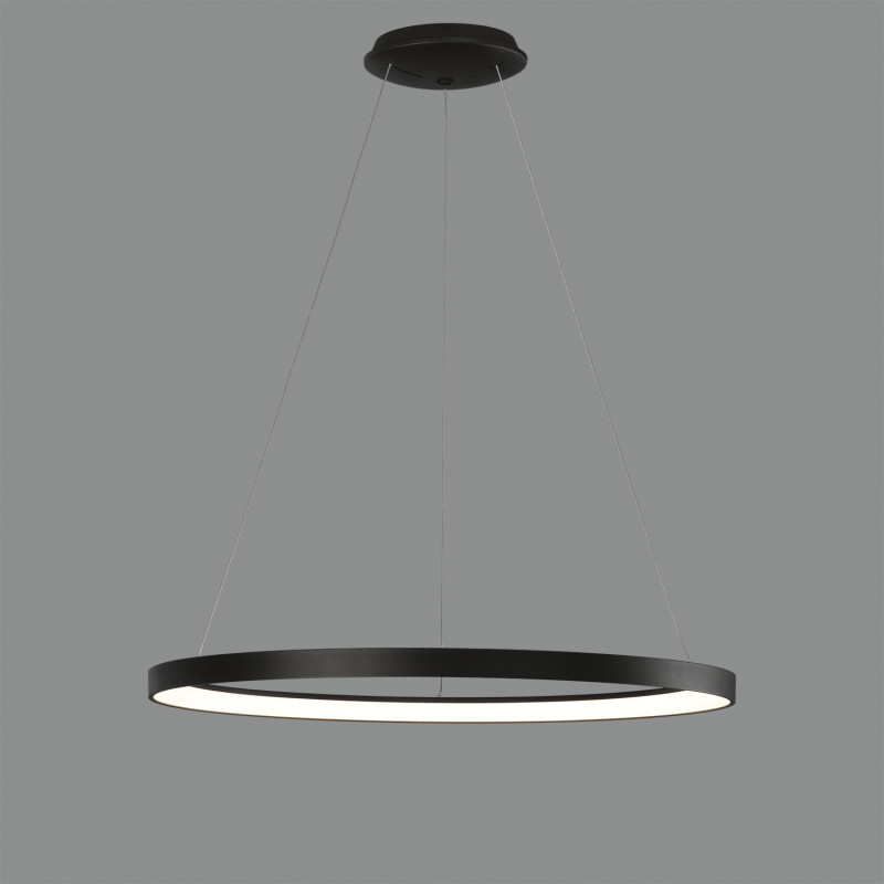 Grace Pendant lamp 3848/78 Black, LED 80W 6800lm, CRI90 CL.I, Integrated LED, Kelvin 2700K-3000K Slide Switch, Dim. Triac