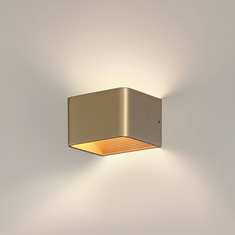 Icon Wall Lamp 16/3089-10 Technical Gold, LED 8.5W 890lm, CRI90 CL.II, Integrated LED, Kelvin 2700K-3000K Slide Switch