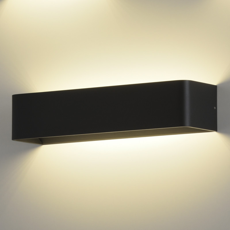 Icon Wall Lamp 16/3089-36 Black, LED 21W 2200lm, CRI90 CL.II, Integrated LED, Kelvin 2700K-3000K Slide Switch