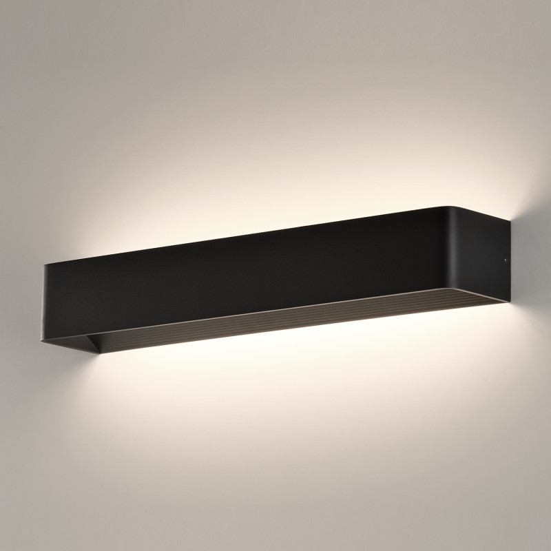 Icon Wall Lamp 16/3089-50 Black, LED 32W 3162lm, CRI90 CL.II, Integrated LED, Kelvin 2700K-3000K Slide Switch, Dim. DALI/Push