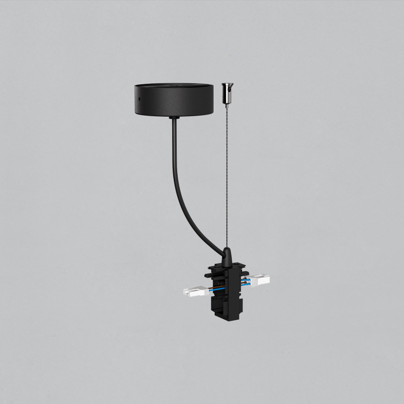 Invisible 3980 Union lineal Pendant Kit Black,, CL.I, Without lighting