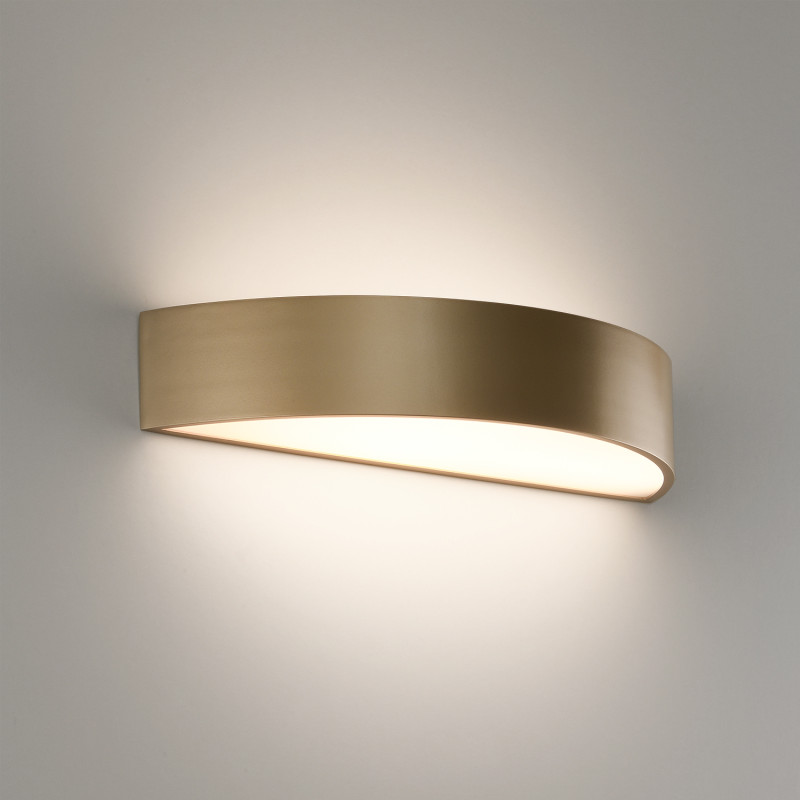 Isia Wall Lamp 16/3453-60 Technical Gold, LED 2x22W 4875lm, CRI90 CL.I, Integrated LED, Kelvin 3000K-4000K Slide Switch