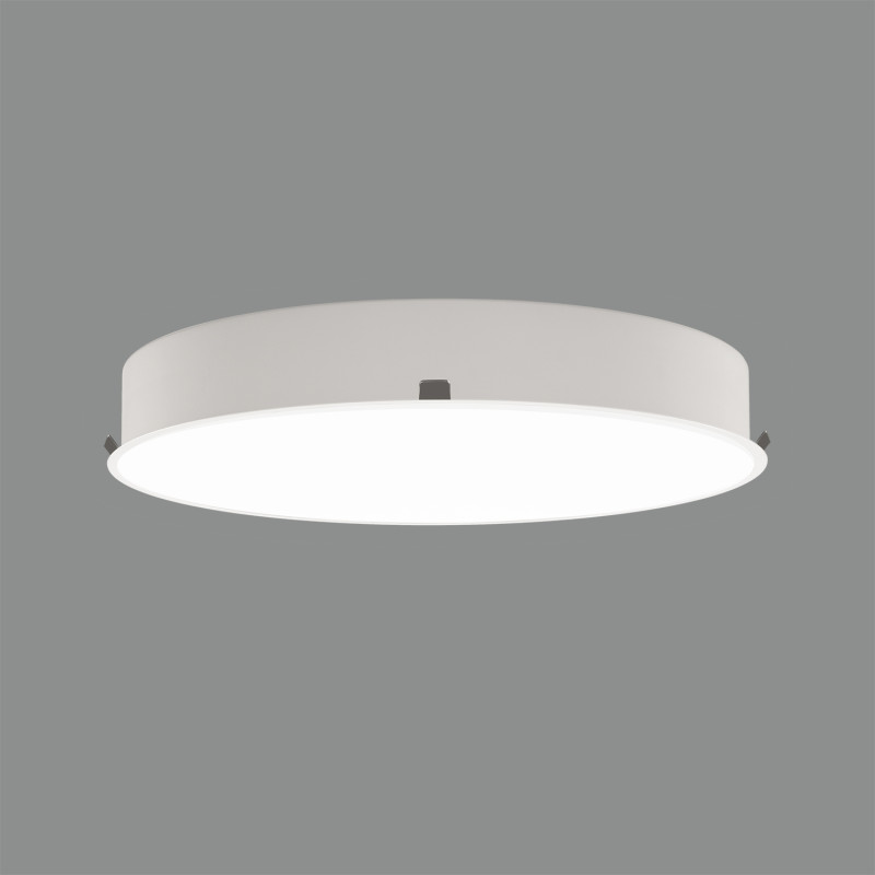 Isia Recessed 3453/60 White, LED 55W 5250lm, CRI90 CL.I, Integrated LED, Kelvin 3000K-4000K Slide Switch
