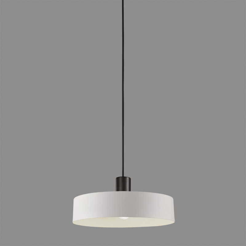 Jarvis Pendant lamp 3708/30 Text. White, Kit Text. Black, LED E27 15W, CL.I