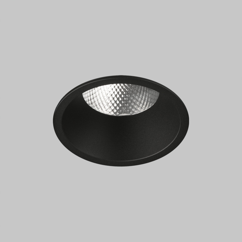Kidal Recessed 3771/13 Black, LED COB 20W 3000K 1830lm, CRI90 CL.II IP44/IP20, Integrated LED, Dim. DALI/Push