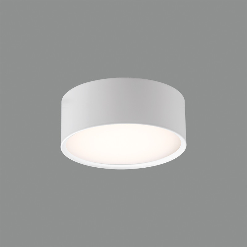 Linus stropné svietidlo 3845/9 White, LED 6W 500lm, CRI90 CL.I, Integrated LED, Kelvin 2700K-3000K Slide Switch, Dim. Triac