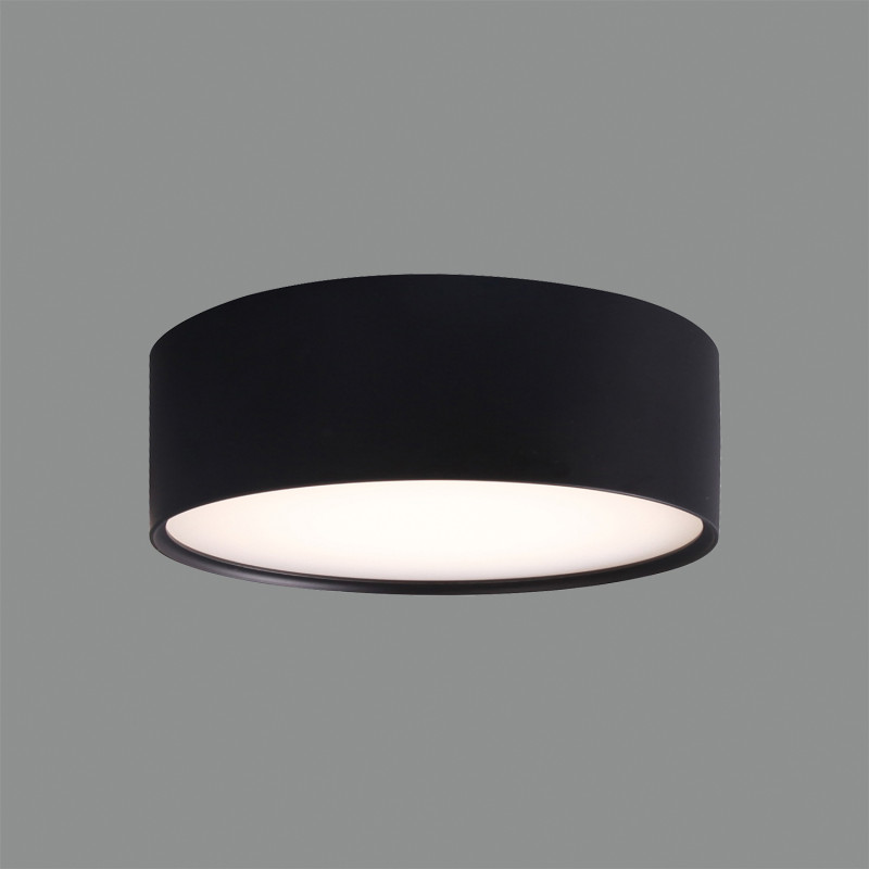 Linus stropné svietidlo 3845/14 Black, LED 18W 1700lm, CRI90 CL.I, Integrated LED, Kelvin 2700K-3000K Slide Switch, Dim. Triac