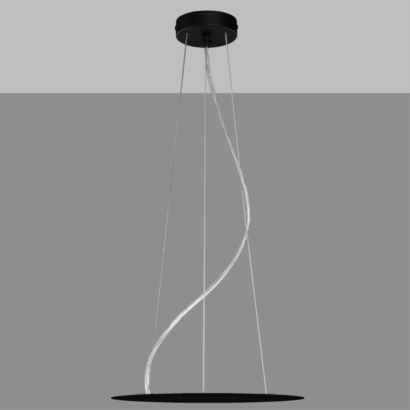 Kit:Black Canopy 2.5m Installed with transparent wire class I with 3 steal wires and fixations for 3851/80