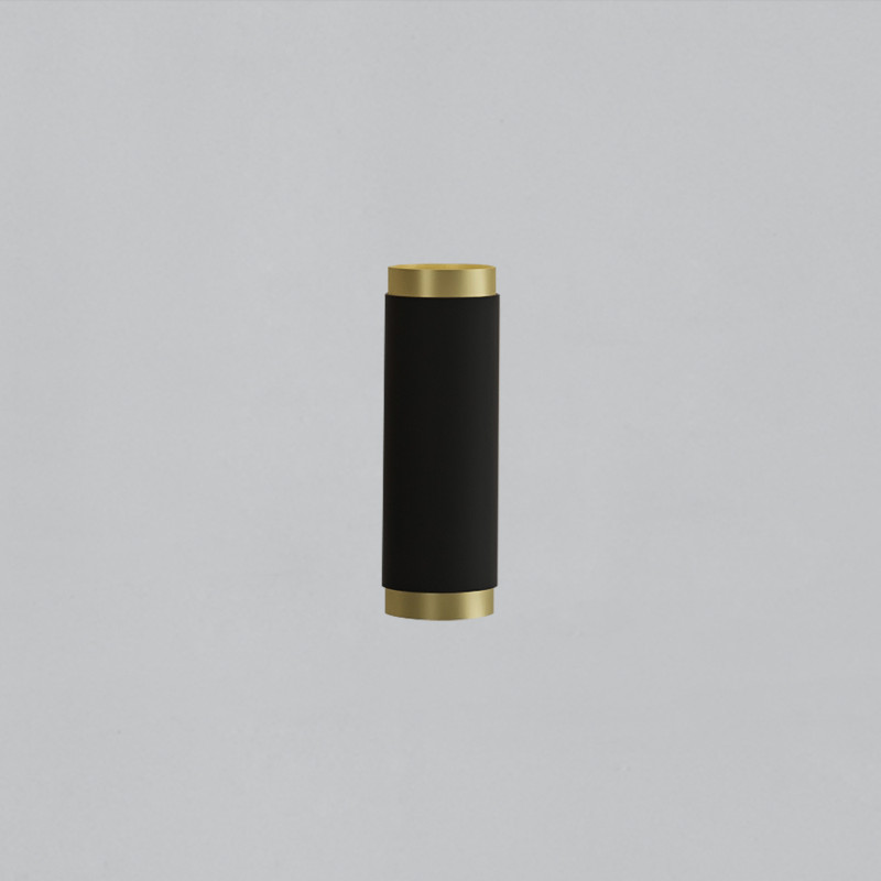 Lux Wall Lamp 16/3989-2 Tech Gold/Black, LED COB 2x6W 3000K 1240lm, CRI90 CL.I, Integrated LED, Dim. DALI/Push