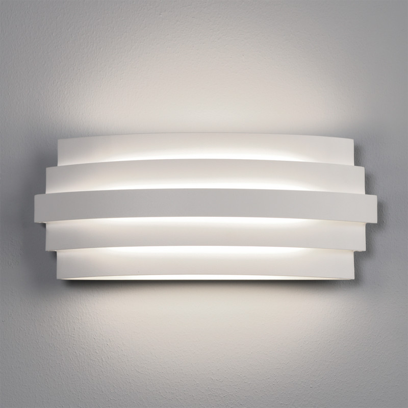 Luxur Wall Lamp 16/3840-30 White, LED 20W 1200lm, CRI90 CL.I, Integrated LED, Kelvin 2700K-3000K Slide Switch, Dim. Triac