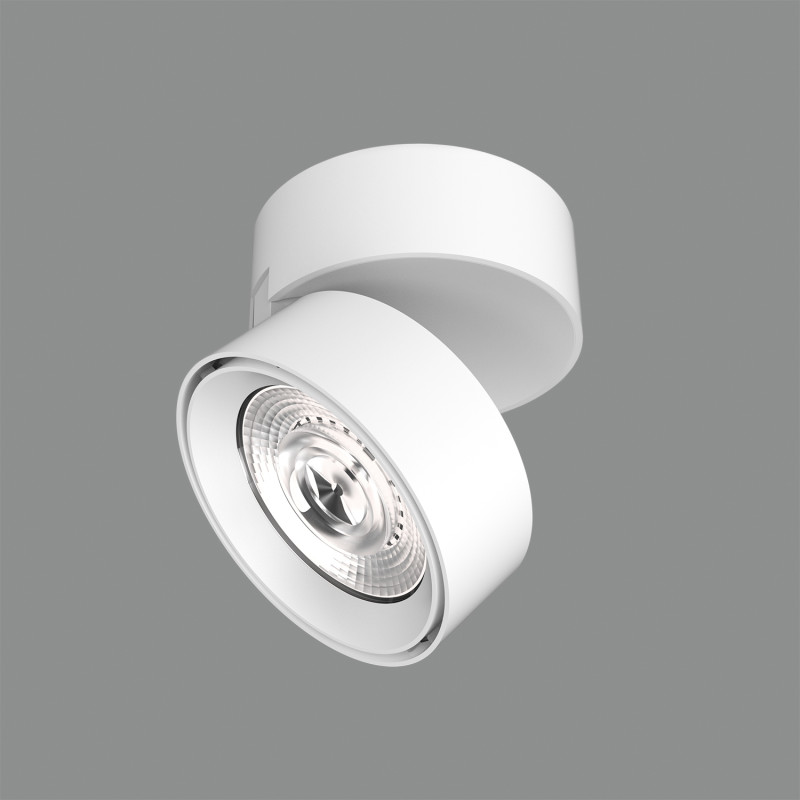 Mako stropné svietidlo 3843/9 White, LED COB 20W 3000K 1875lm, CRI90 CL.I, Integrated LED, Adjustable, Dim. DALI/Push