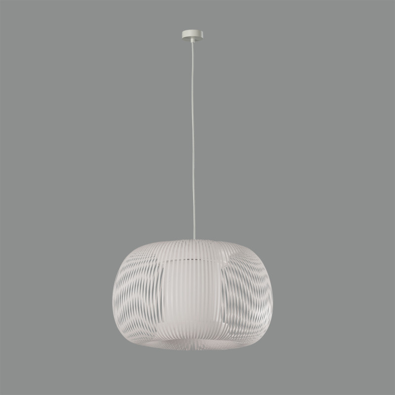 Mirta Pendant lamp 3055/38 White, Kit Text. White, LED E27 15W, CL.I