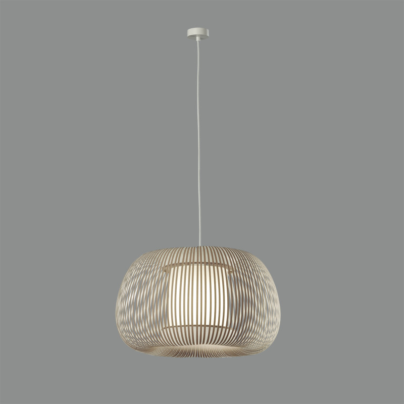 Mirta Pendant lamp 3055/38 Stone, Kit Text. White, LED E27 15W, CL.I