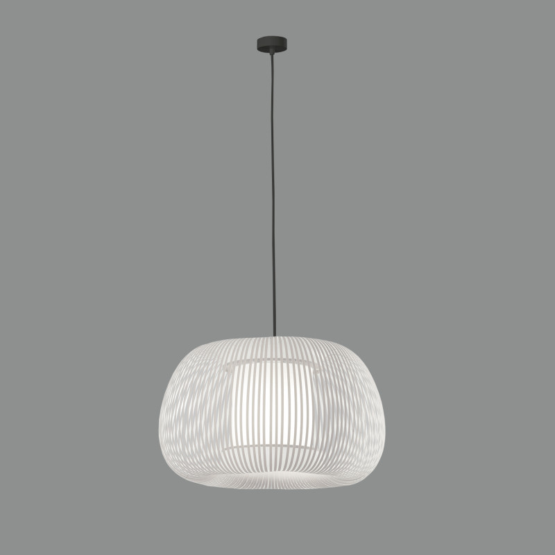 Mirta Pendant lamp 3055/45 White, Kit Text. Black, LED E27 15W, CL.I