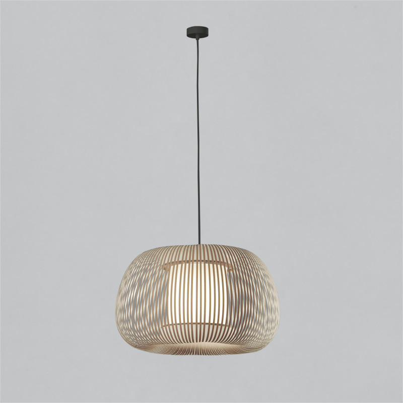 Mirta Pendant lamp 3055/45 Stone, Kit Text. Black, LED E27 15W, CL.I
