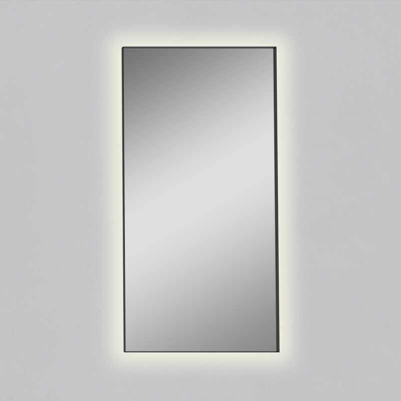 Oristano Mirror 3957 1610(h)x810 Black, LED 83W 3000K 5650lm, CRI90 CL.II IP44, Integrated LED