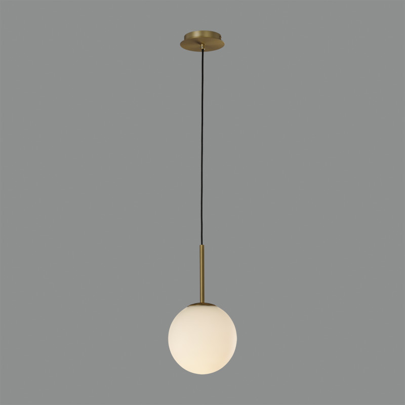 Parma Pendant lamp 3946/18 Matt Antique Gold/Opal, LED E27 15W, CL.I IP44