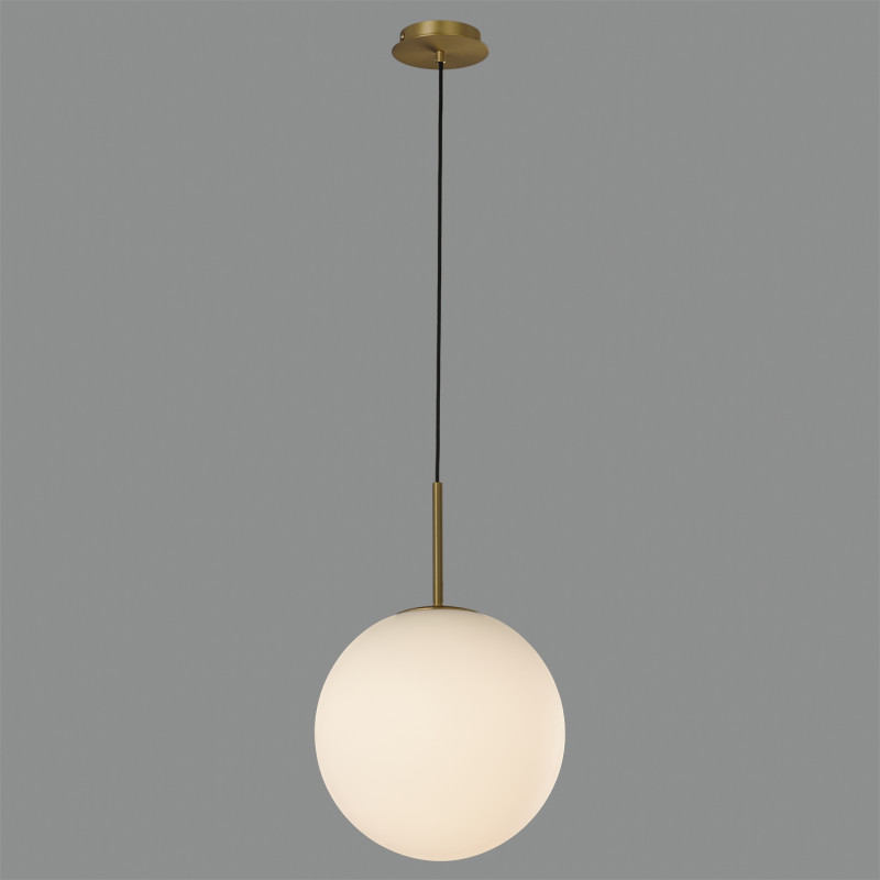 Parma Pendant lamp 3946/30 Matt Antique Gold/Opal, LED E27 15W, CL.I IP44