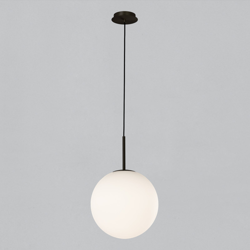 Parma Pendant lamp 3946/30 Matt Black/Opal, LED E27 15W, CL.II IP44