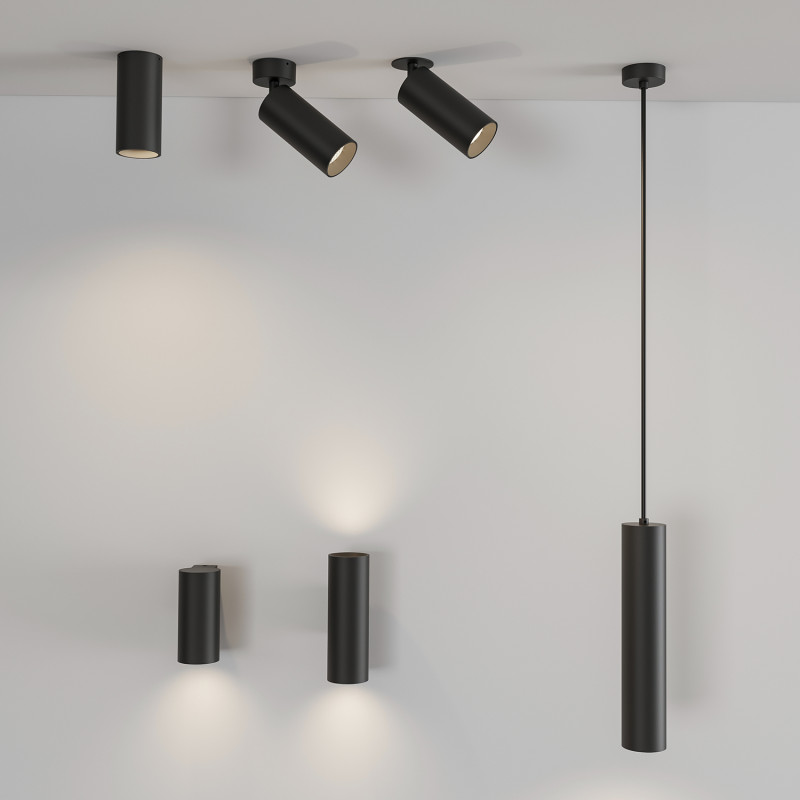 Pipe Recessed 3986 Black, LED COB 12W 3000K 1240lm, CRI90 CL.II, Integrated LED