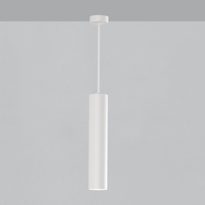 Pipe Pendant lamp 3986 White, LED COB 10W 3000K 1240lm, CRI90 CL.I, Integrated LED, Dim. DALI/Push