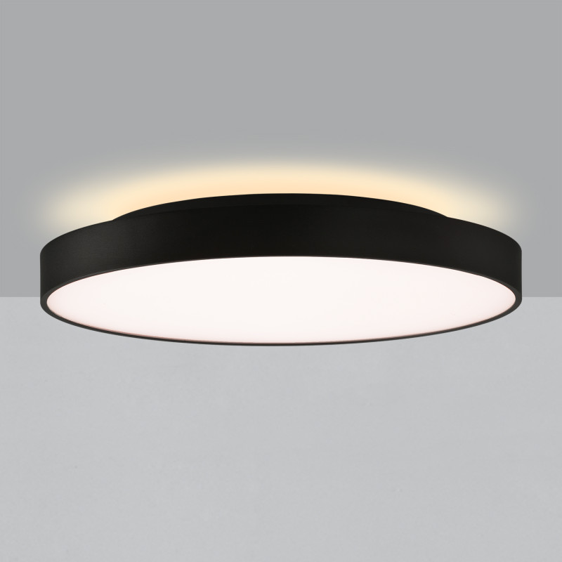 Roma stropné svietidlo 3974/60 Black, LED 65W 6000lm + 9W 760lm, CRI90 CL.I, Integrated LED, Microplasmic Diffuser, Kelvin 2700