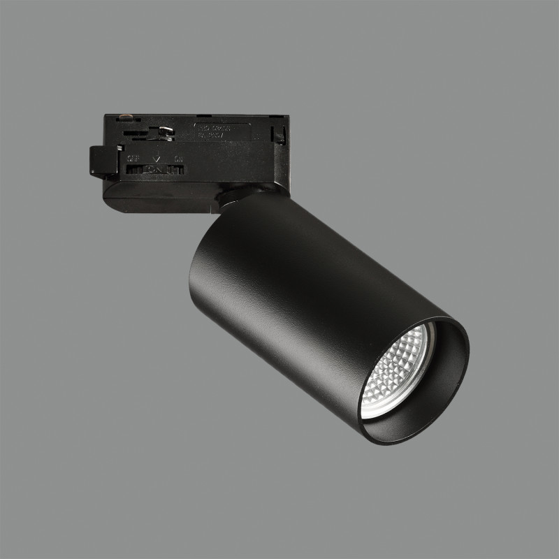 Zoom 3764/10 Track light Black, LED GU10 1x8W, CL.II