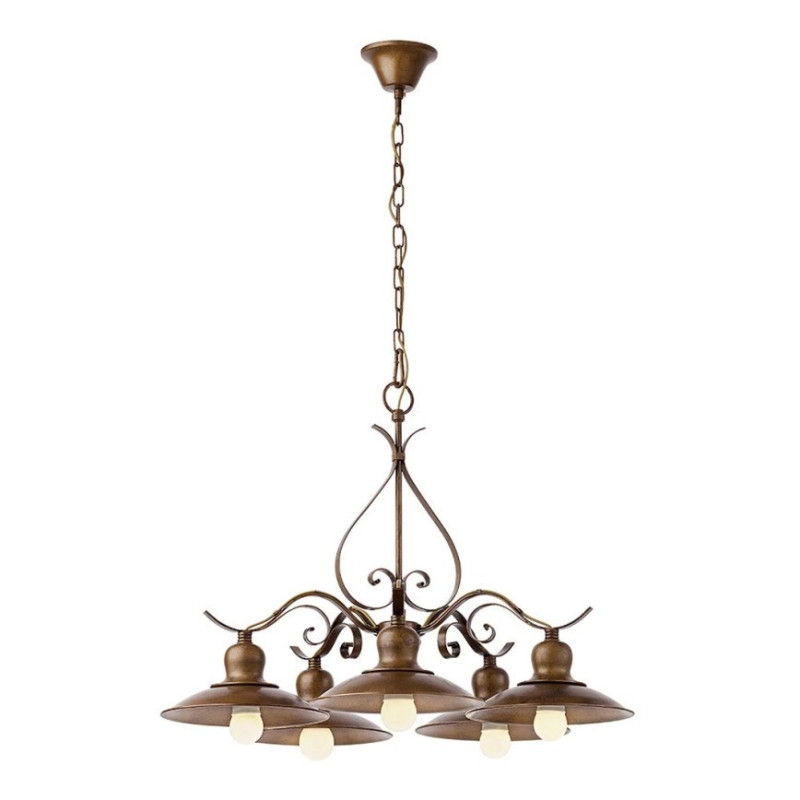 UN0096 - Luster na reťazi LENA 5xE27/42W/230V