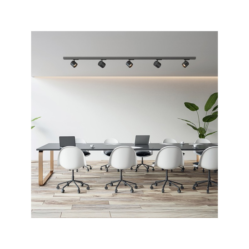 RENDL IRIS 9 pre trojokruh. lištu čierna  230V LED 12W 24°  3000K R14483