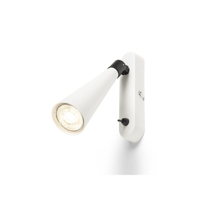 RENDL ALEXIS nástenná biela/čierna  230V LED GU10 5W R14465