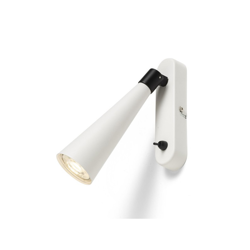 RENDL ALEXIS nástenná biela/čierna  230V LED GU10 5W R14465