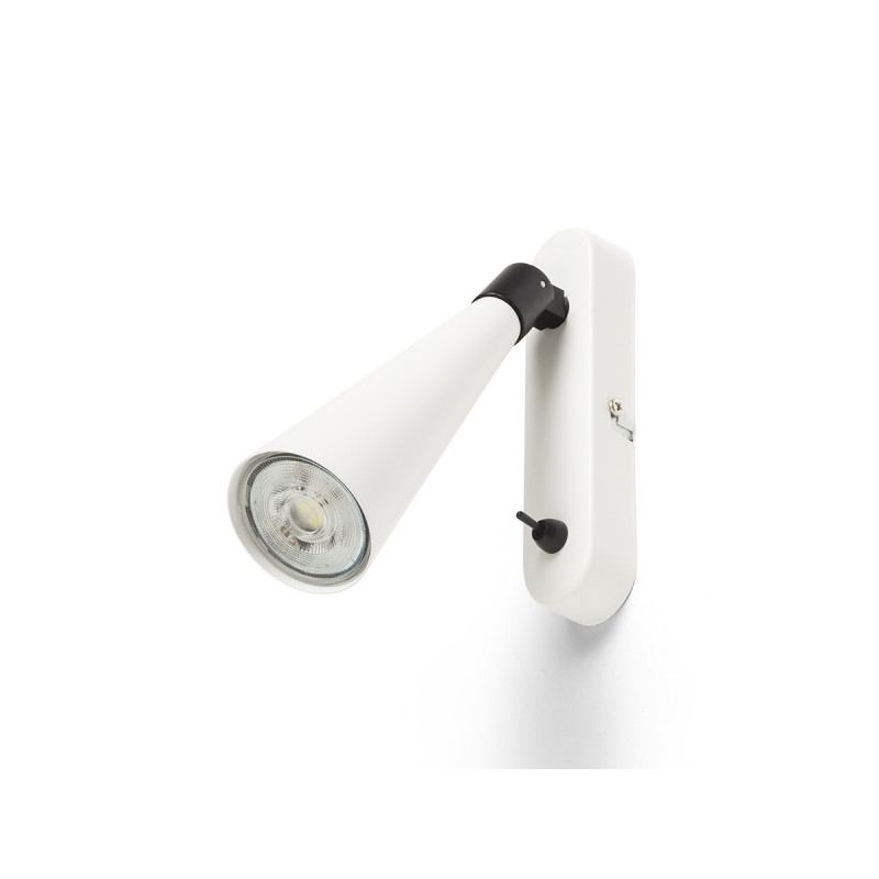 RENDL ALEXIS nástenná biela/čierna  230V LED GU10 5W R14465