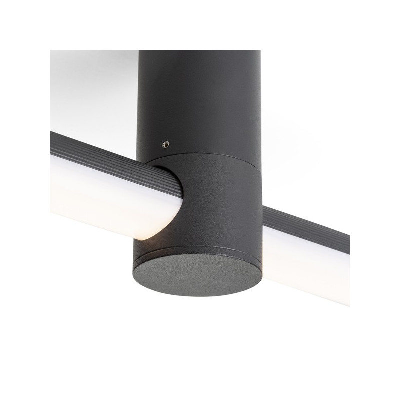 RENDL CLARIS 120 prisadená čierna mliečny akrylát 230V LED 2x12W  3000K R14412